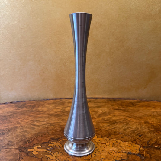 Vintage Malaysian Pewter Narrow Bud Vase