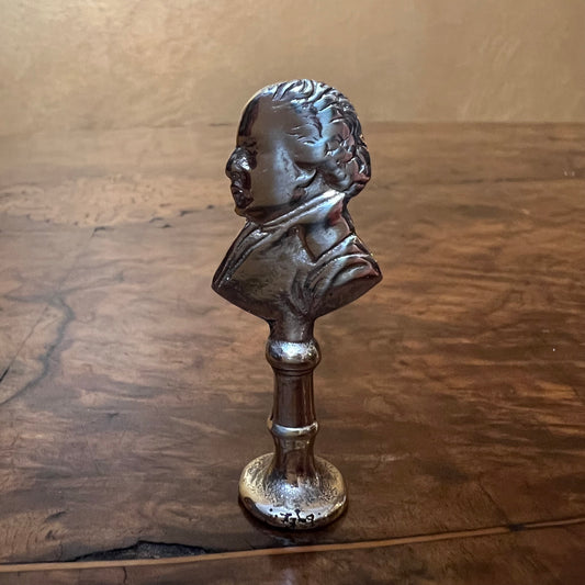 Vintage Man Bust figurine Brass Pipe Tamper