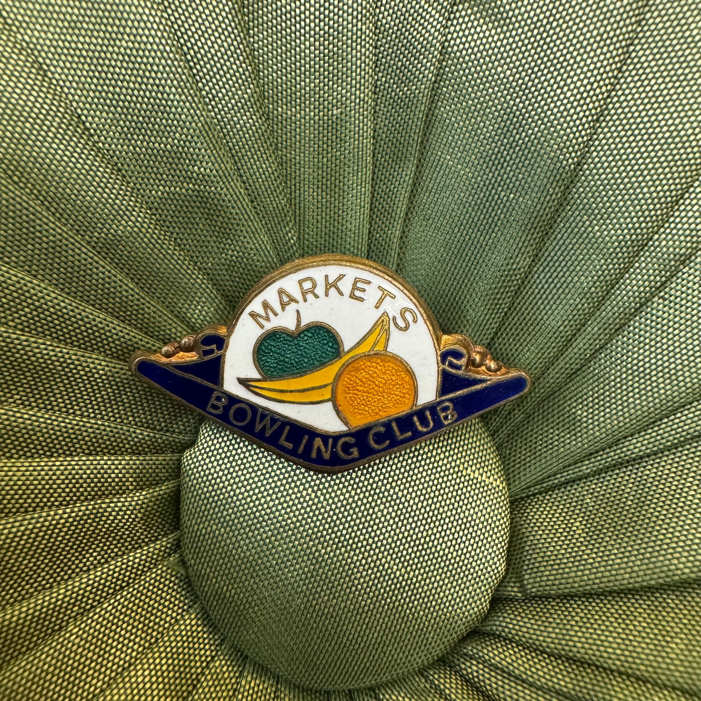 Vintage Markets Bowling Club Badge Pin