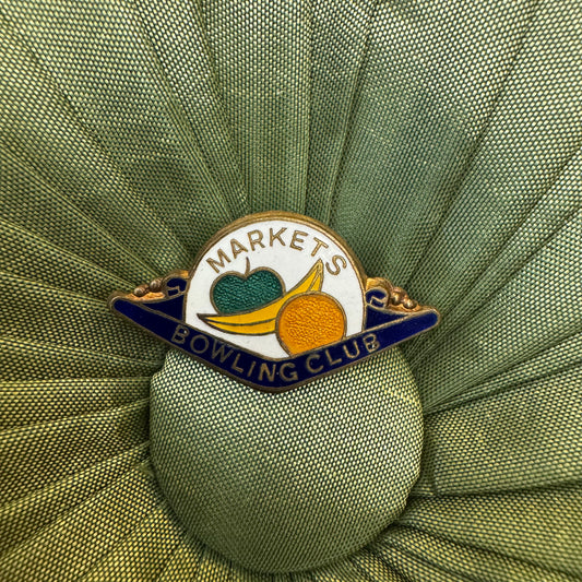 Vintage Markets Bowling Club Badge Pin