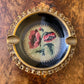 Vintage Metal Embroidery Detail Ashtray