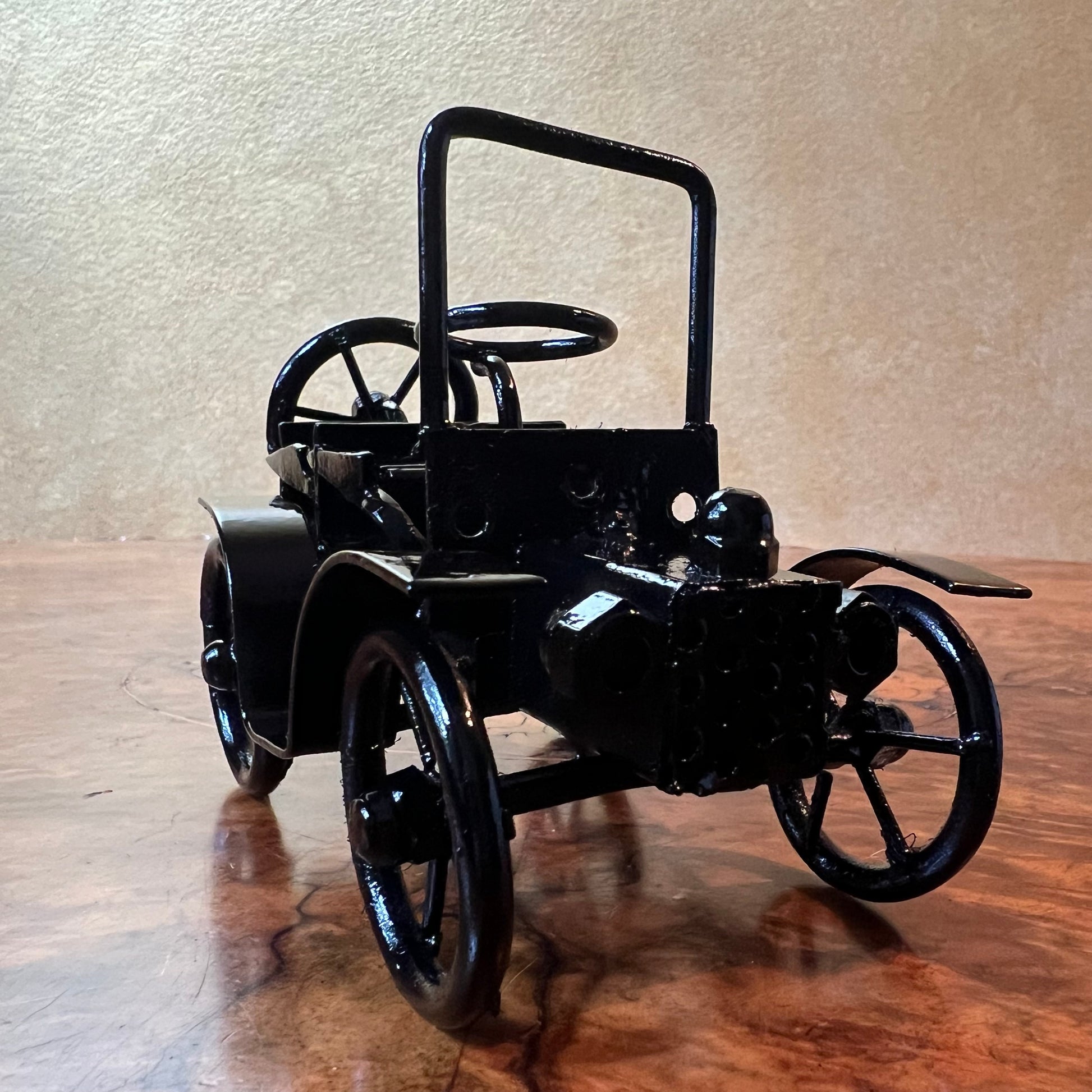 Vintage Metal Old Car Ornament 