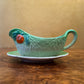 Vintage Midwinter Burslem Lettuce Leaf Gravy Boat & Tray 
