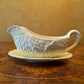Vintage Midwinter Burslem Yellow Cabbage Leaf Gravy Boat & Saucer 