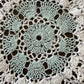 Vintage Mint White Crochet Doily Three Piece Set