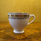 Vintage Myott Gold Print Tea Cup Trio 