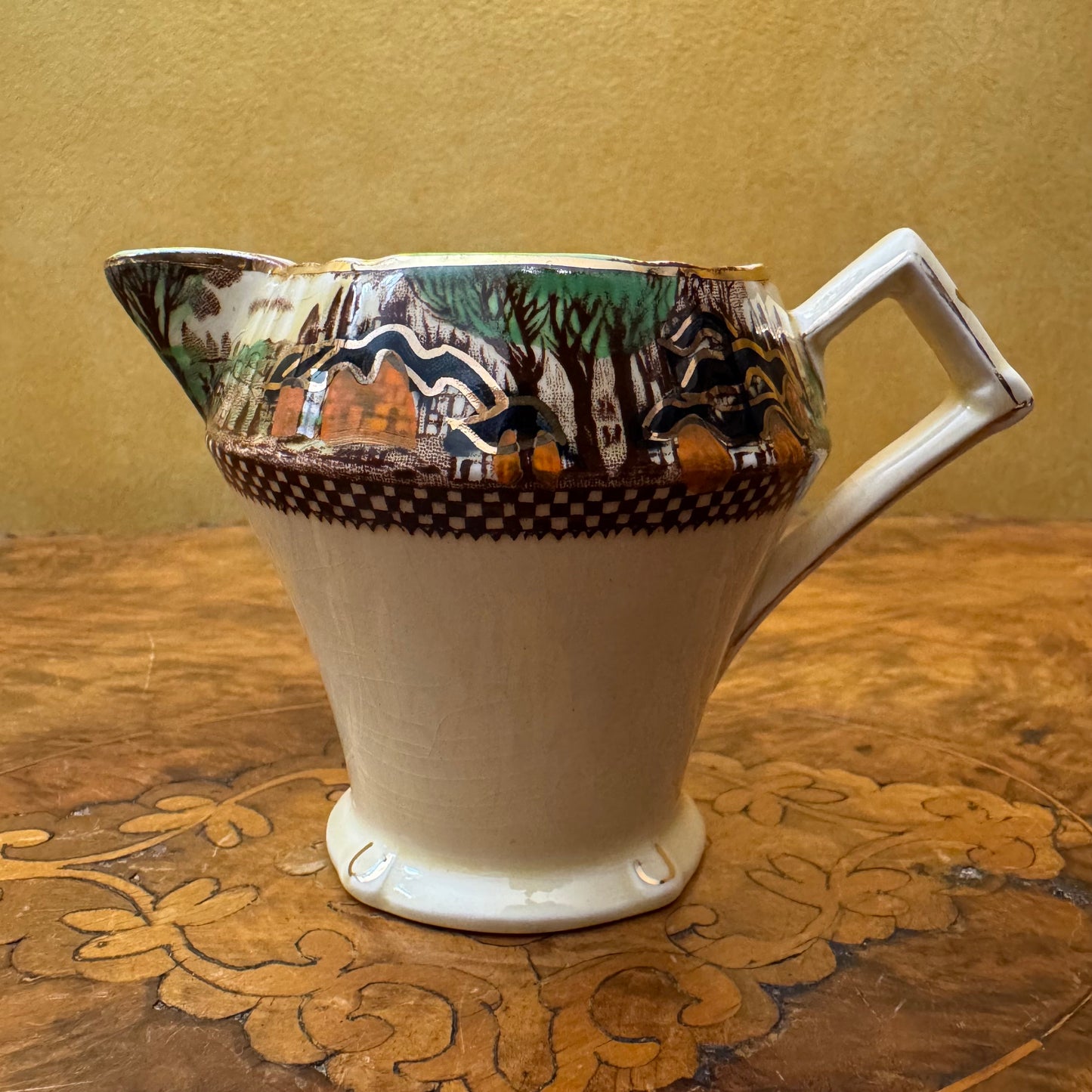 Vintage Myott & Sons Englands Countryside Milk Jug Creamer 
