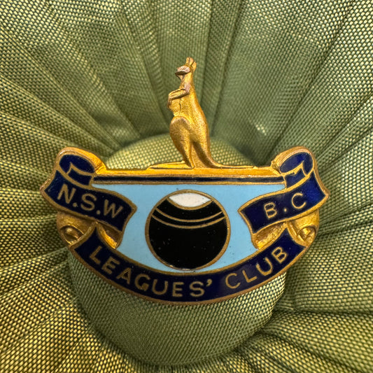 Vintage NSW Leagues Bowling Club Badge Pin