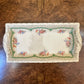 Vintage New Hall Hanley Floral Sandwich Tray Platter 
