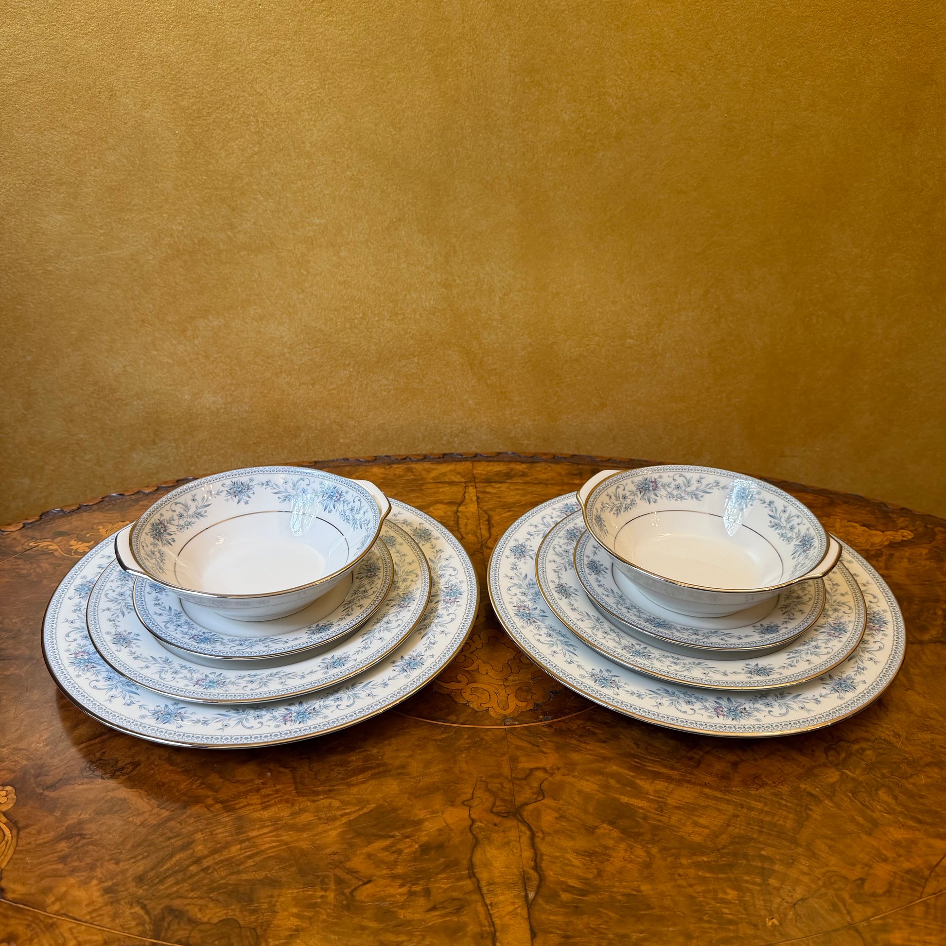 Vintage Noritake Blue Hill 8 Piece Dinner 