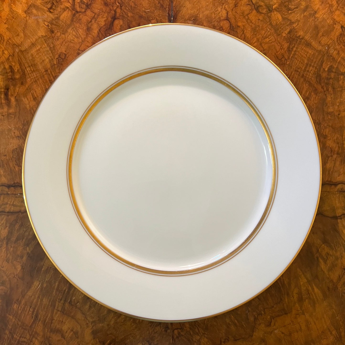 Vintage Noritake White & Gold Dinner Plate 