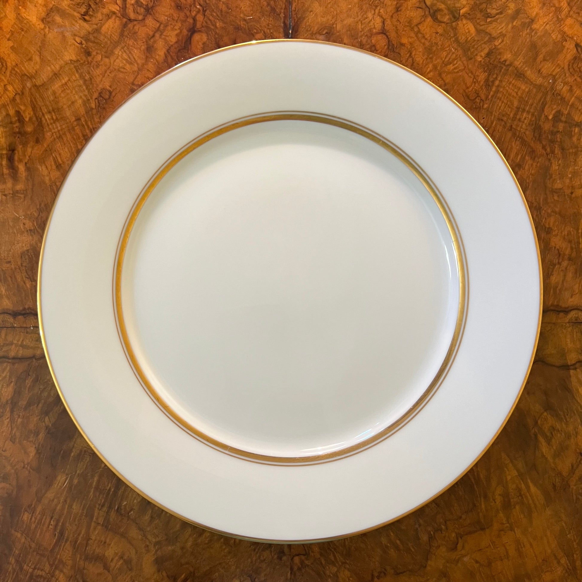 Vintage Noritake White & Gold Dinner Plate 