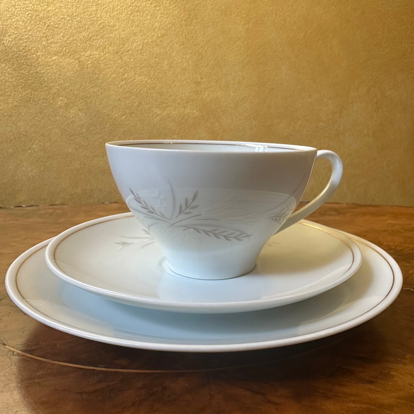 Vintage Noritake Windrift Tea Cup Trio Set 