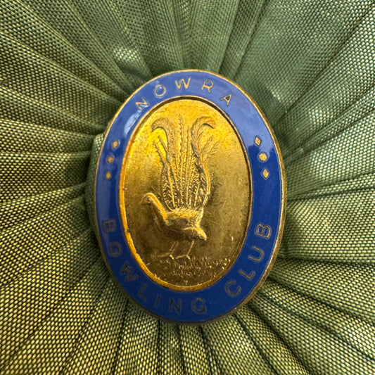Vintage Nowra Bowling Club Lyrebird Badge Pin 