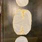Vintage Yellow Orange Embroidery Three Piece Doily Set