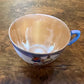 Vintage Oriental Print Tea Cup Trio Set