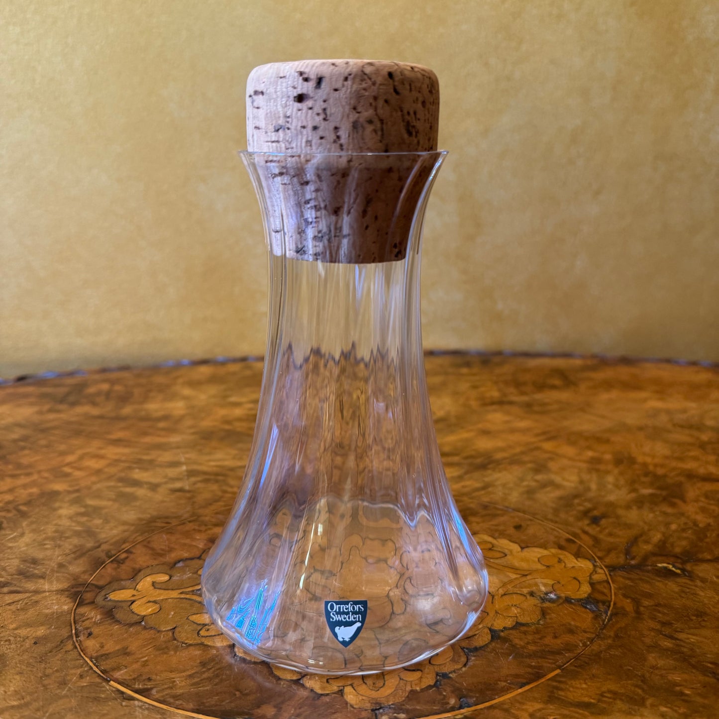 Vintage Orrefors Sweden Glass Carafe