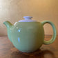 Pale Green White Lid Teapot
