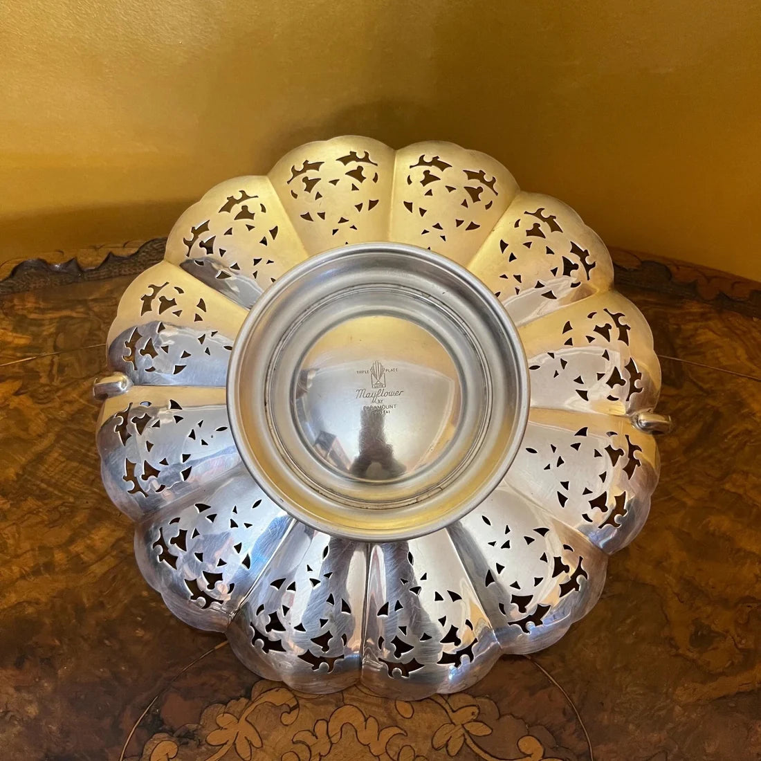 Vintage Paramount Silver Plated Platter