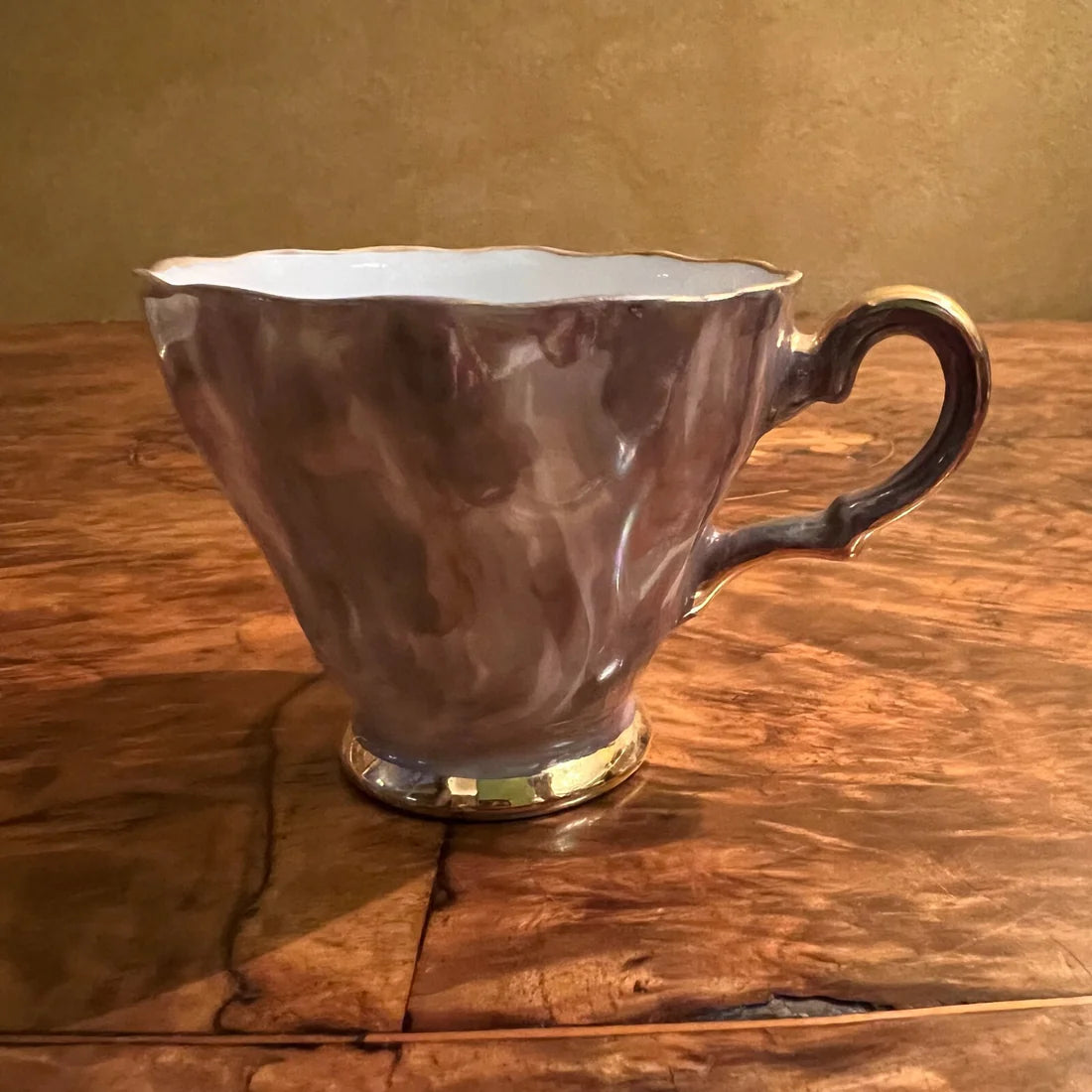Vintage Pearl Demitasse Coffee Cup & Saucer