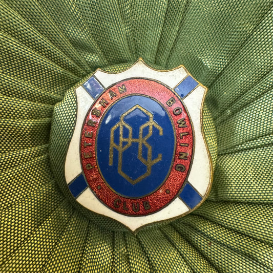 Vintage Petersham Bowling Club Badge Pin 