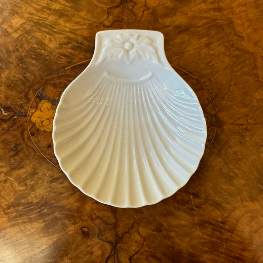 Vintage Pillivuyt France Scallop Shell Shape Dish