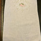 Vintage Pink Floral Embroidery Doily