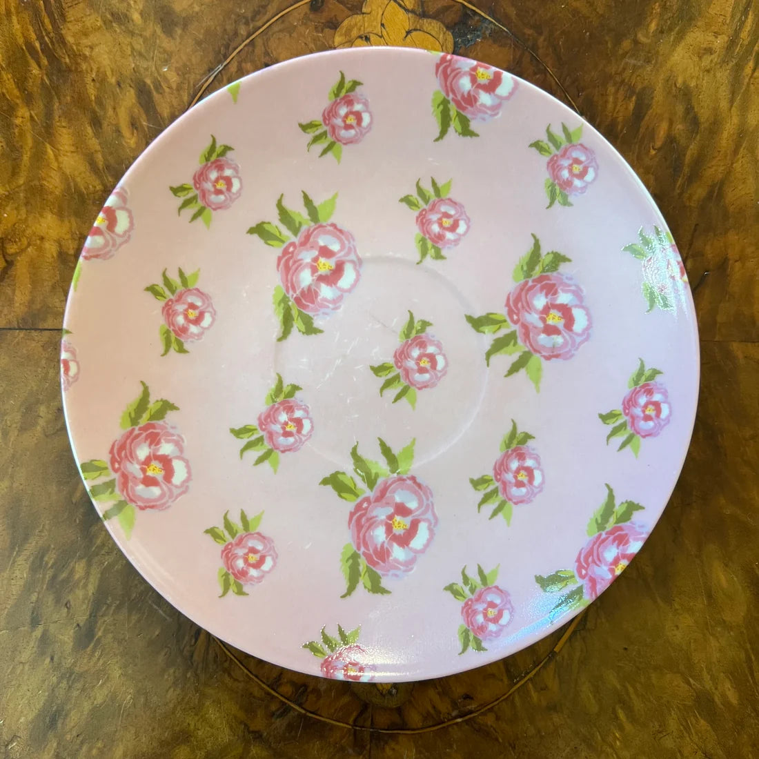 Pink Floral Tea Cup & Saucer