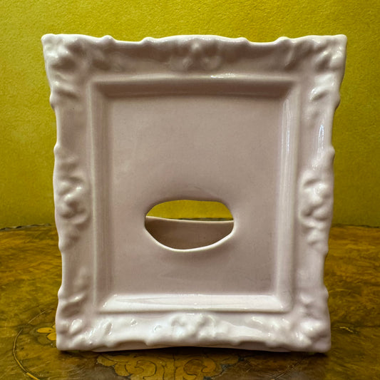 Vintage Pink Photo Frame Vase 
