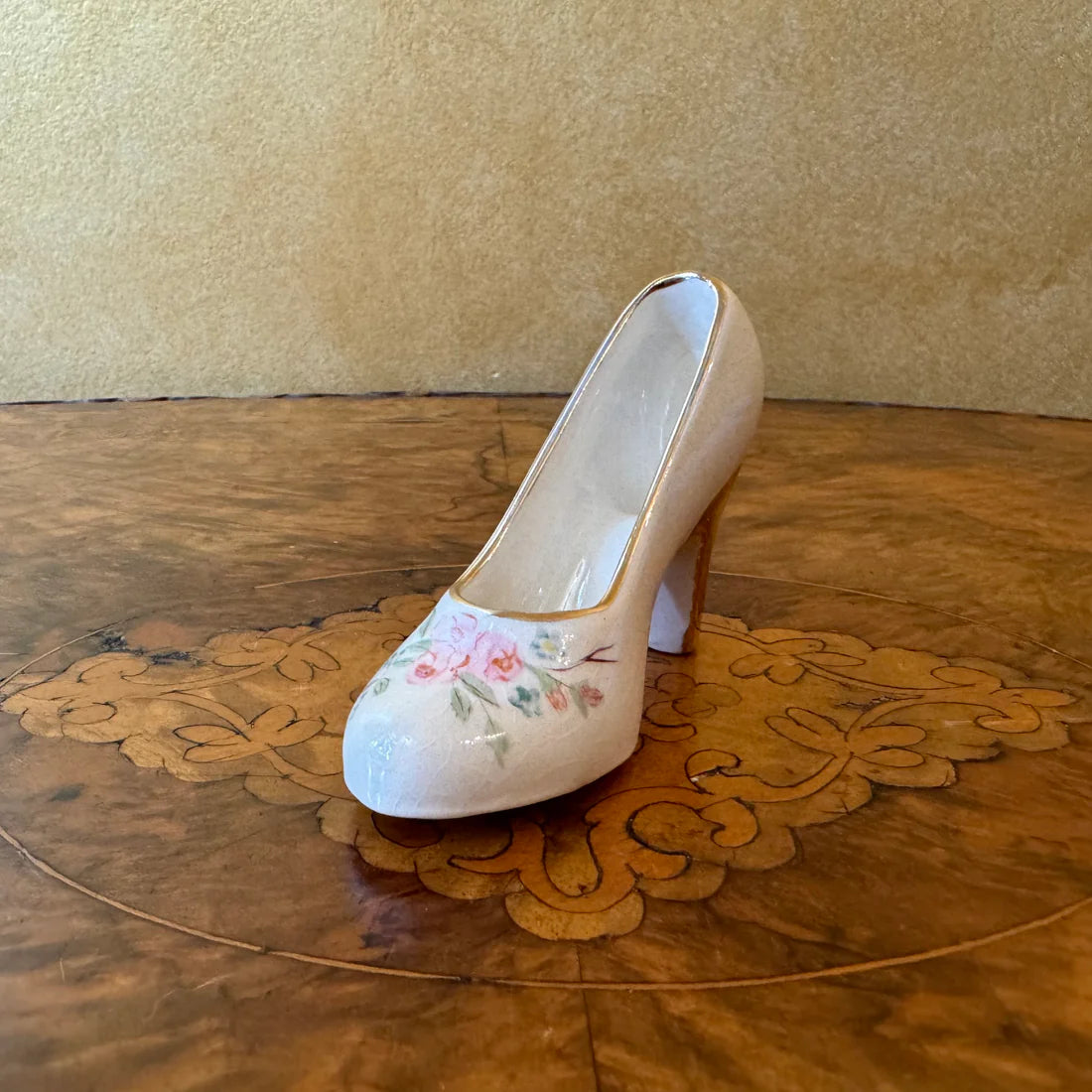 Vintage Porcelain Shoe Ornament