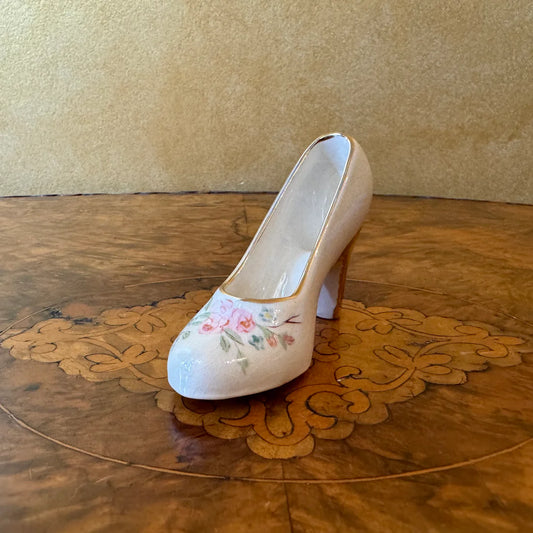 Vintage Porcelain Shoe Ornament