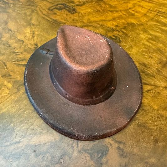 Vintage Porcelain Small Cowboy Hat Ornament 