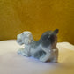 Vintage Porcelain Spaniel with Ball Miniature Ornament