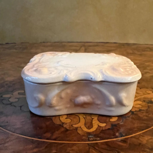 Vintage Porcelain Trinket Jar Box