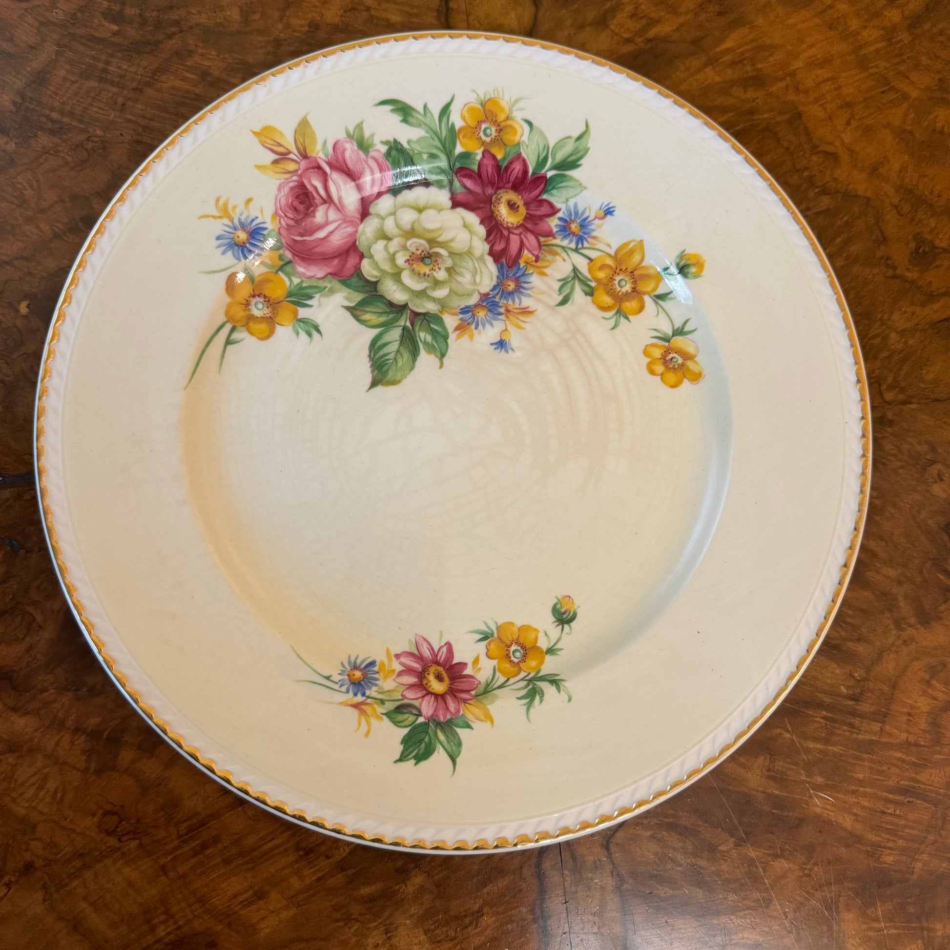 Vintage Portland Pottery Cobridge Dinner Plate 