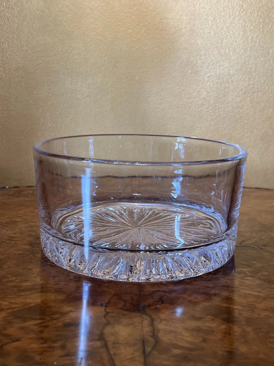 Vintage Pressed Base Glass Bowl