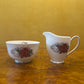 Vintage Queen Anne Duet Milk Creamer Jug & Sugar Bowl Set