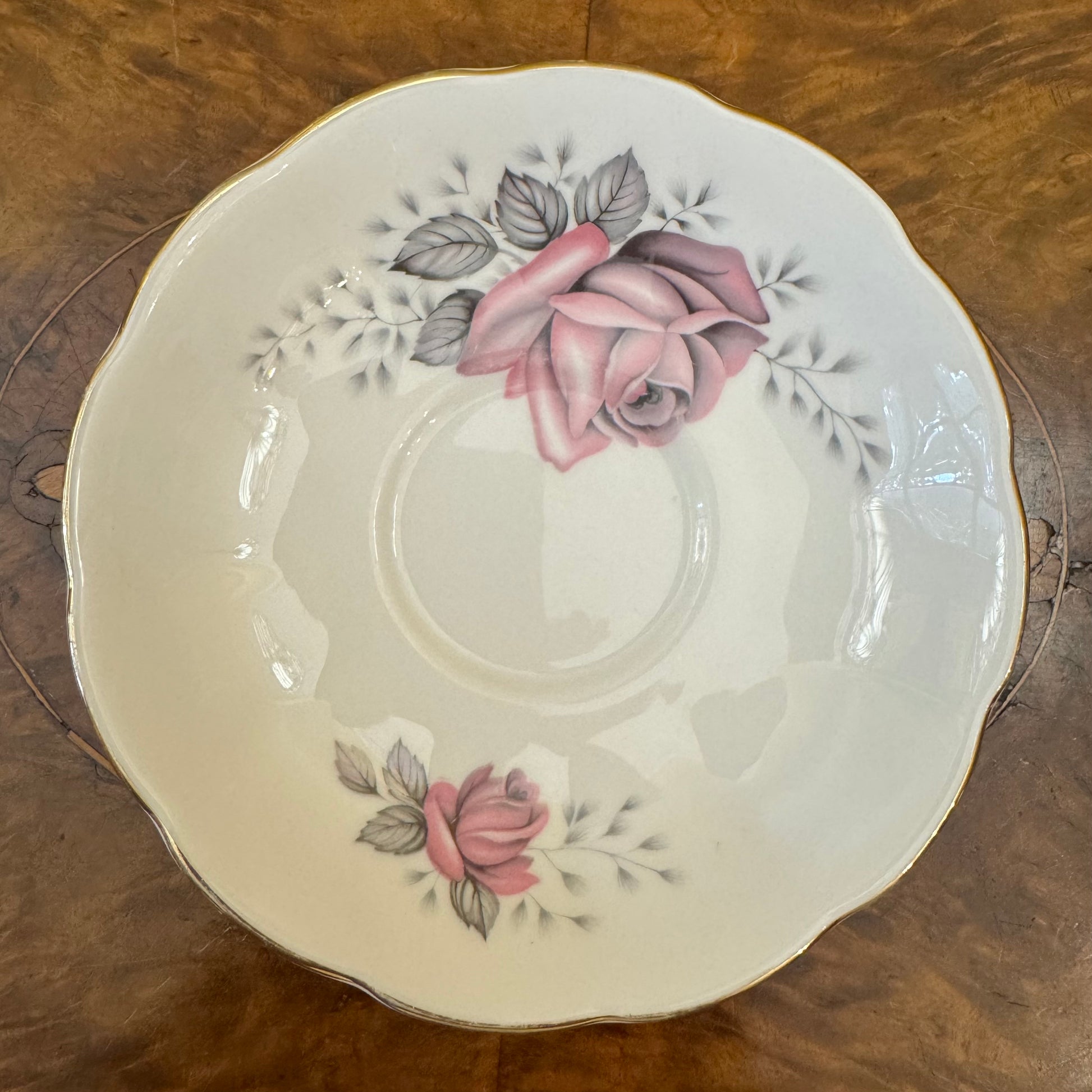 Vintage Queen Anne Fair Lady Saucer 