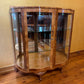 Vintage Queen Anne Glass Display Cabinet 