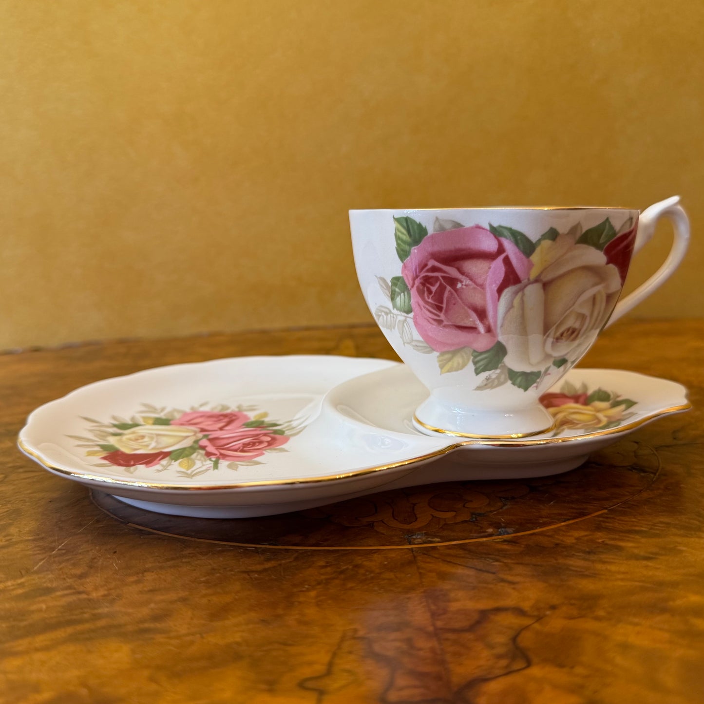 Vintage Queen Anne Lady Sylvia Tea Cup & Tennis Plate 