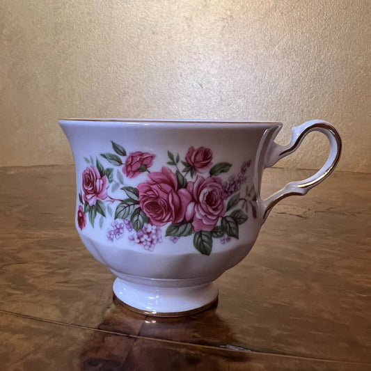 Vintage Queen Anne Pink Rose Tea Cup