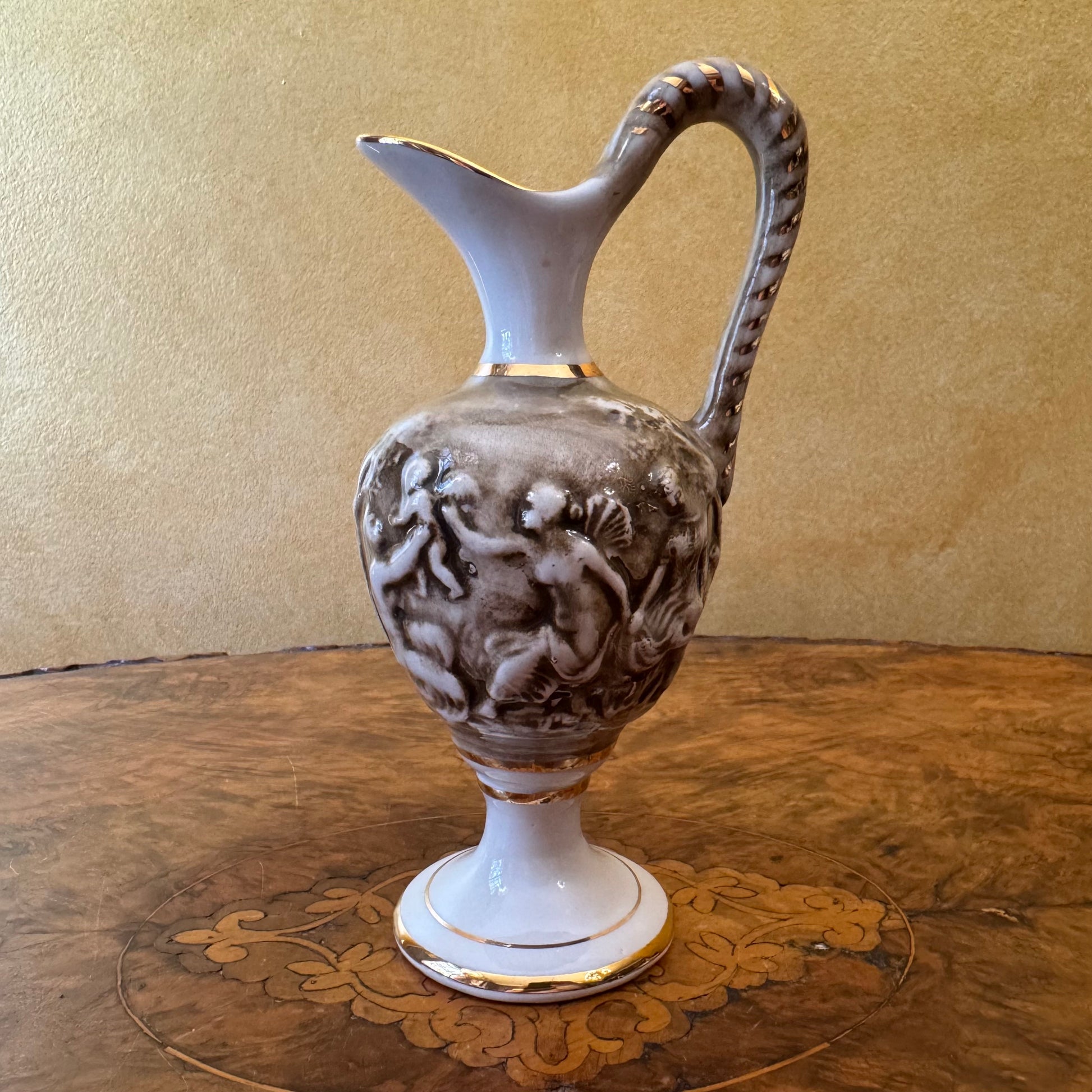 Vintage R. Capodimonte Porcelain Jug Vase