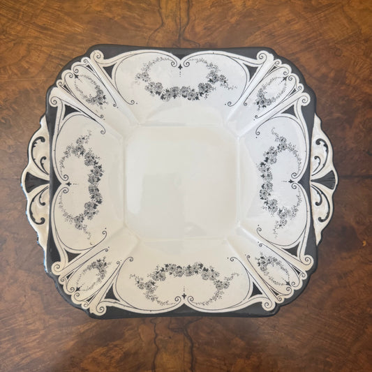 Vintage Rare Shelley Queen Anne Garland Of Flowers Cake Plate 