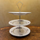 Vintage Ridgeways Shelton Violets Print Three Tier Cake Stand 