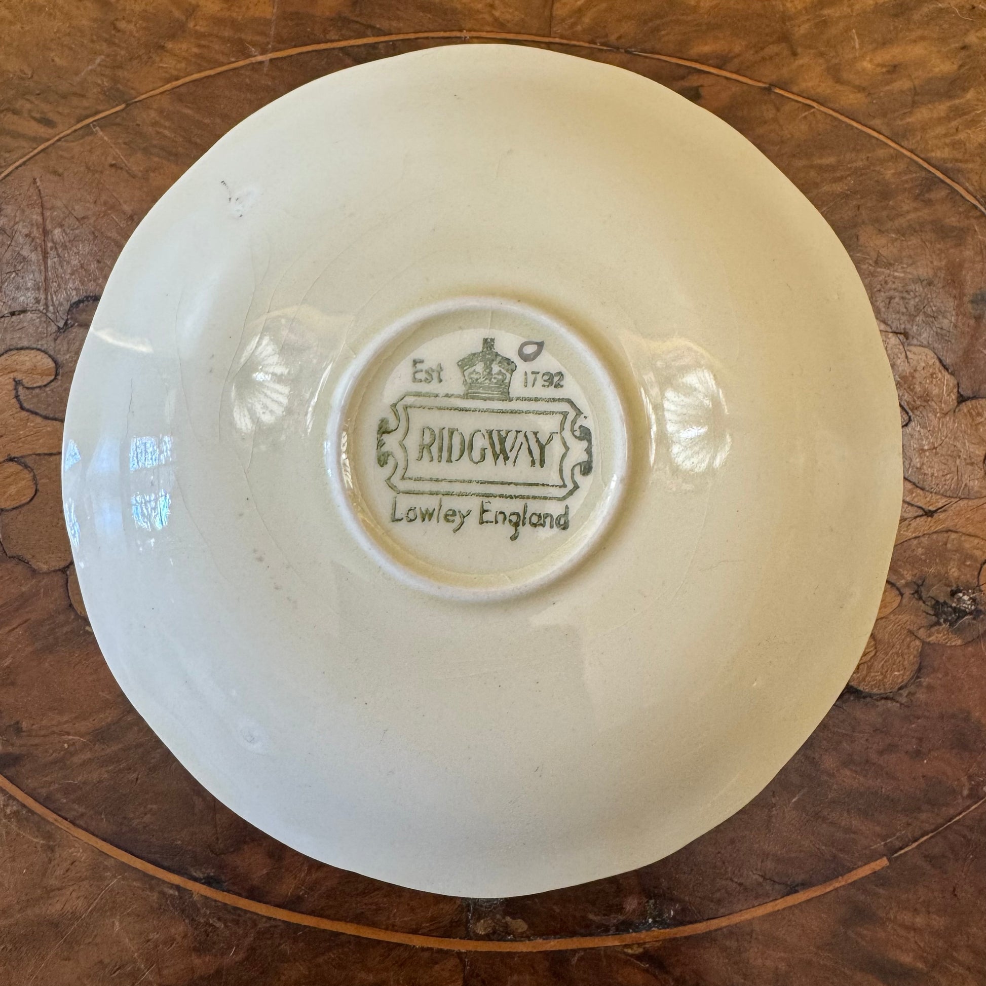 Vintage Ridgway Lawley Floral Demitasse Saucer Plate