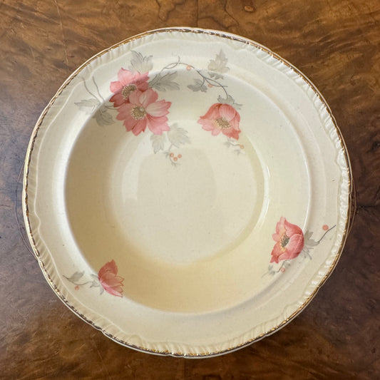 Vintage Ridgway Lawley Floral Soup Bowl 