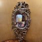 Vintage Rococo Style Gold Gilt Wood Frame Mirror 