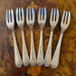 Vintage Rodd Silver Plated Dessert Forks Set Of Six