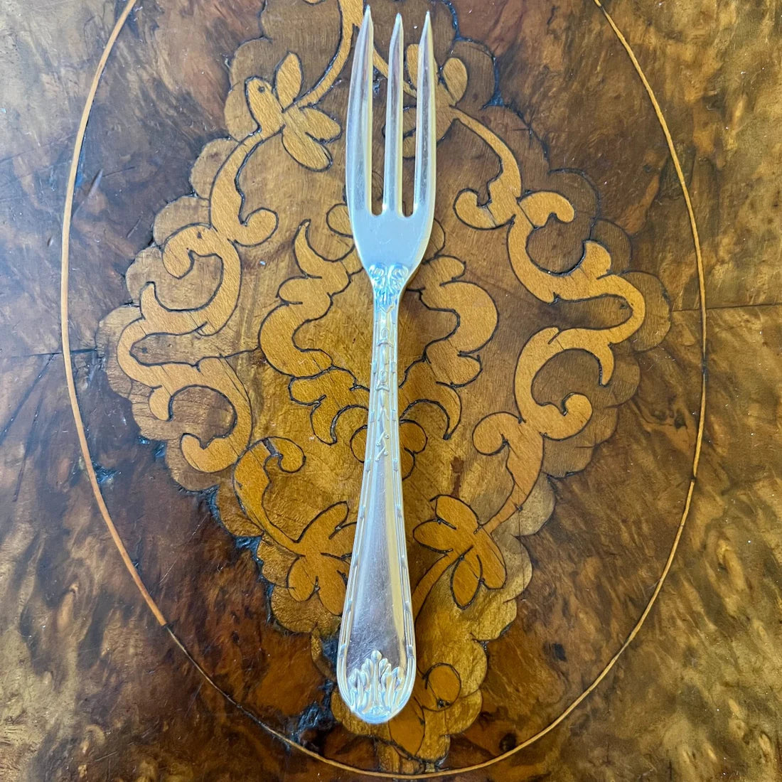 Vintage Rodd Silver Plated Dessert Forks Set Of Six