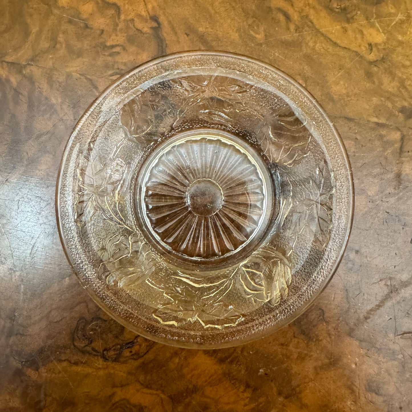 Vintage Rose Embossed Detail Small Dish 